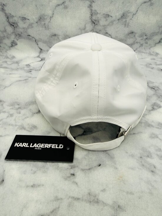 Karl Lagerfeld Paris Baseball Cap Choupette Tennis Embroidery White,One Size,NEW main image 10
